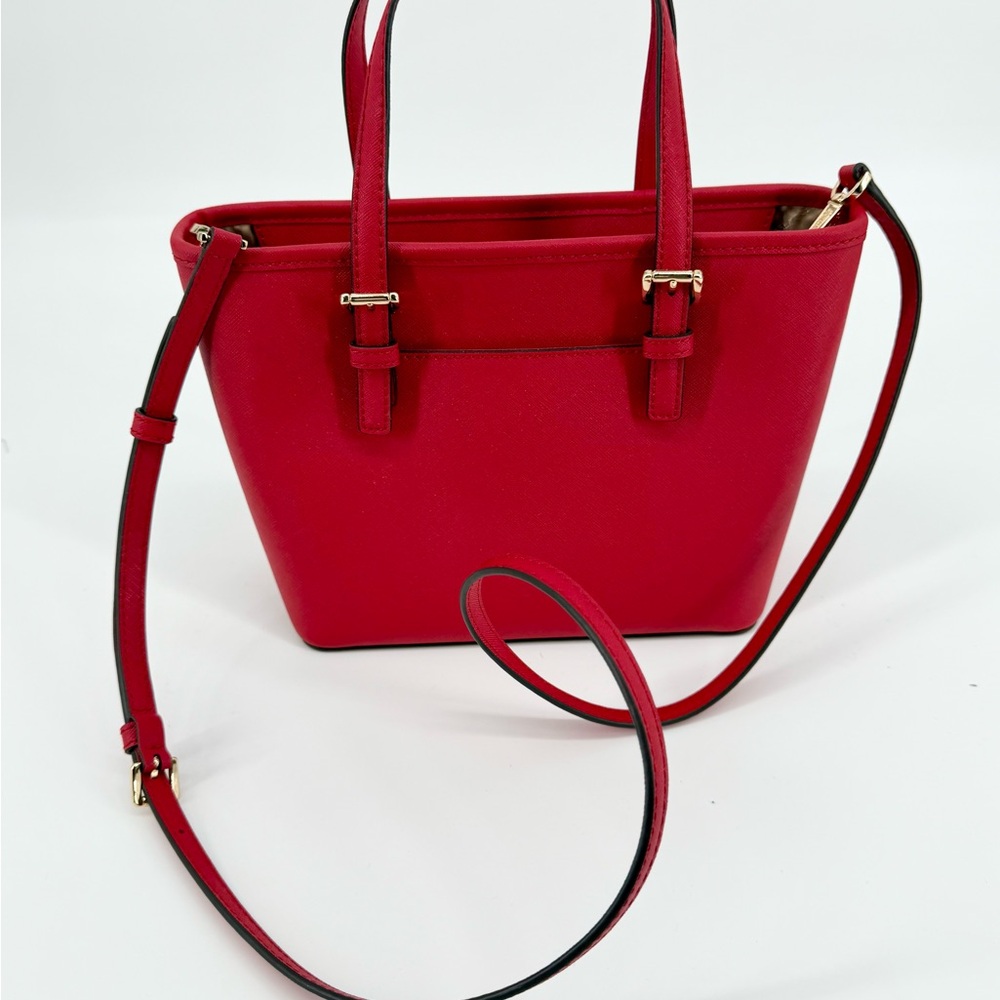 NWOT Michael Kors Scarlet Red Tote - Picture 6 of 7